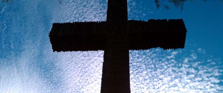 Was Jesus born again? This photo is a derivative of “Brick Cross” by Keoni Cabral, used under CC BY 2.0. This work is licensed under CC BY 4.0 by AskBible.org